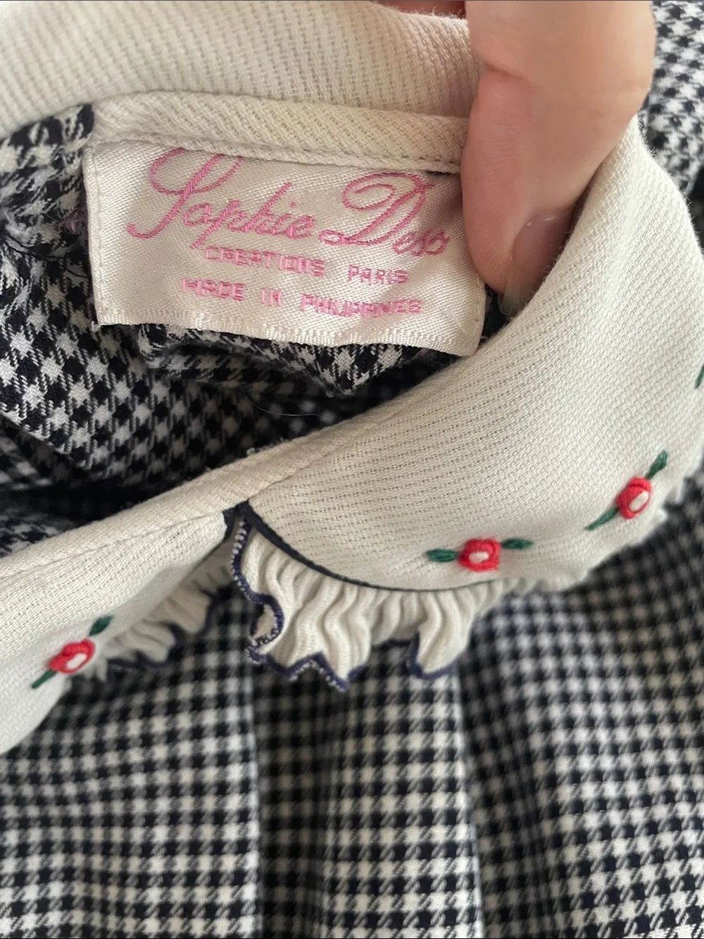Embroidered Dress by French Boutique Sophie Dess, Size 5